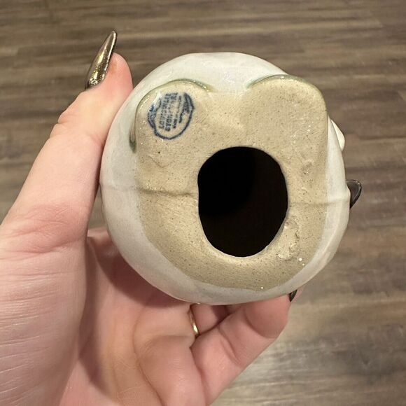 Vintage Louisville Stoneware Snowman Christmas Tree Ornament Pottery 5.5” Art - Picture 6 of 8